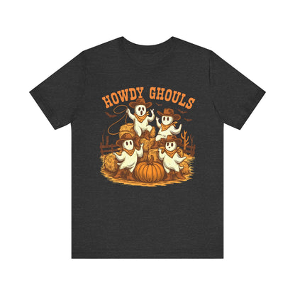 Howdy Ghouls Shirt – Cute Ghost Cowboy Halloween Tee, Western Rodeo Texas Fall Outfit