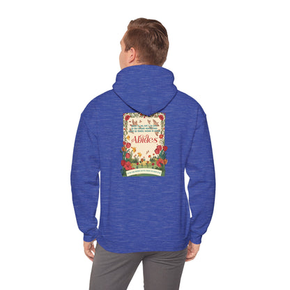 Abide in Me Hoodie – Faithful Blooms Bible Scripture Christian Pullover