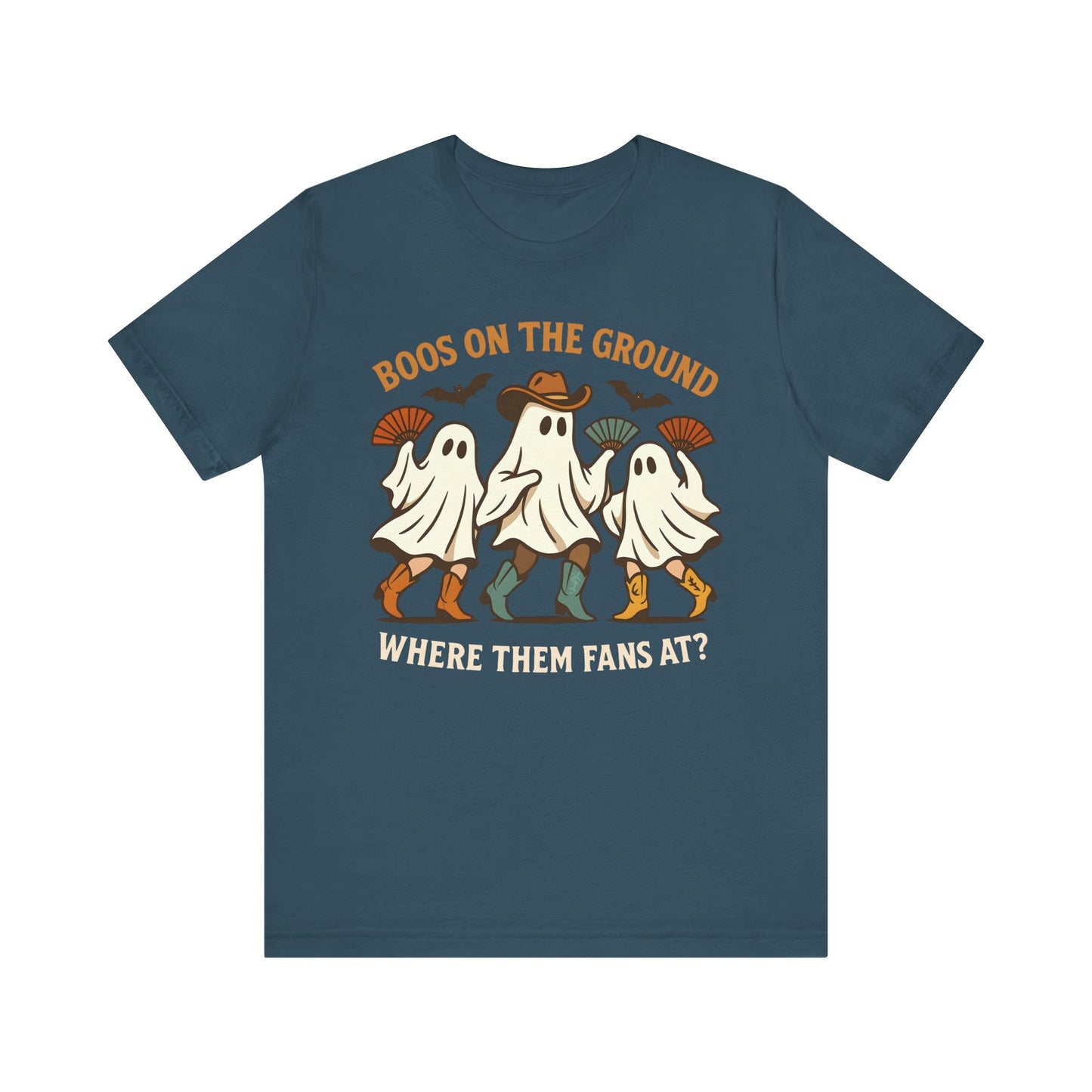 Boos on the Ground Shirt – Funny Western Cowgirl Ghost Squad Halloween Tee