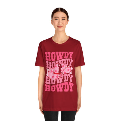 Howdy Pink Cowgirl Shirt – Disco Western Rodeo Country Girl Tee