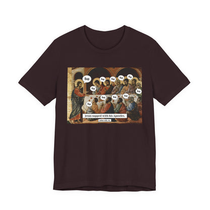 Sup with Jesus Shirt – Last Supper Meme Christian Apostles Funny Tee