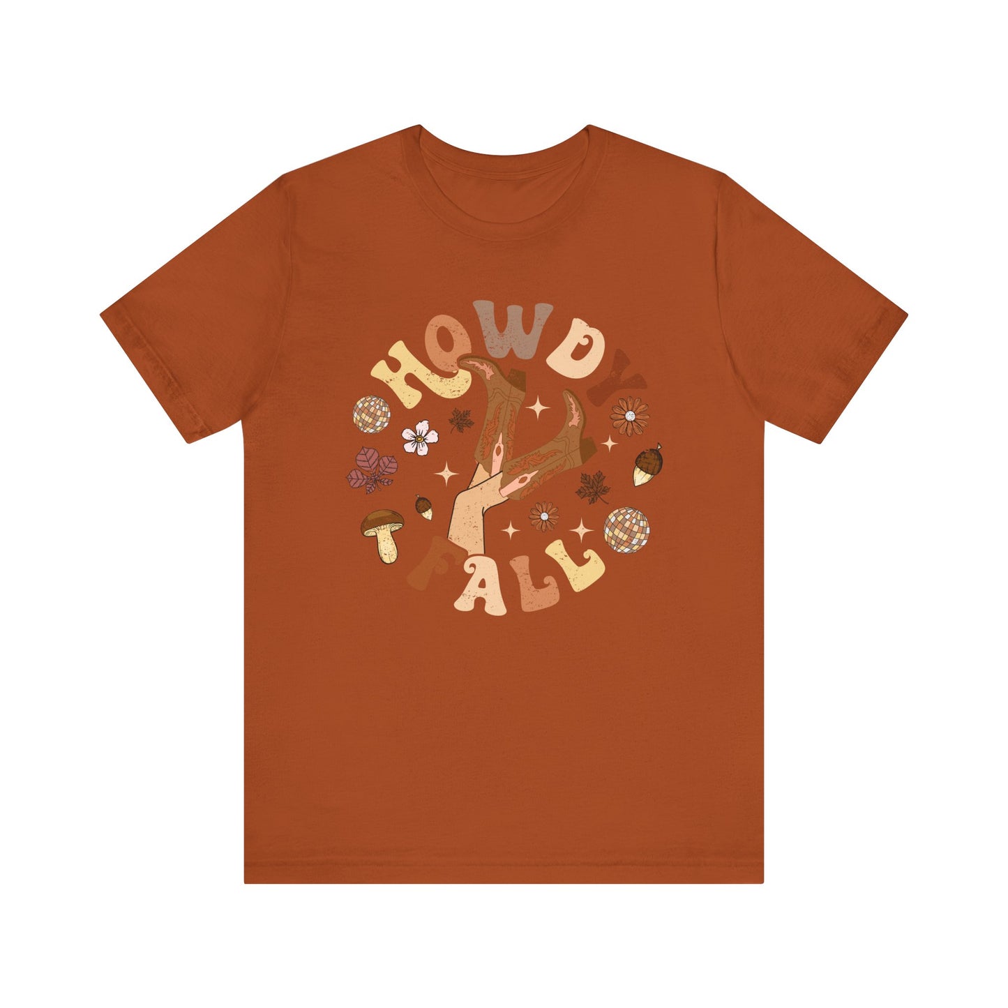 Retro Groovy Howdy Fall Shirt – Western Cowgirl Thanksgiving Rodeo Tee