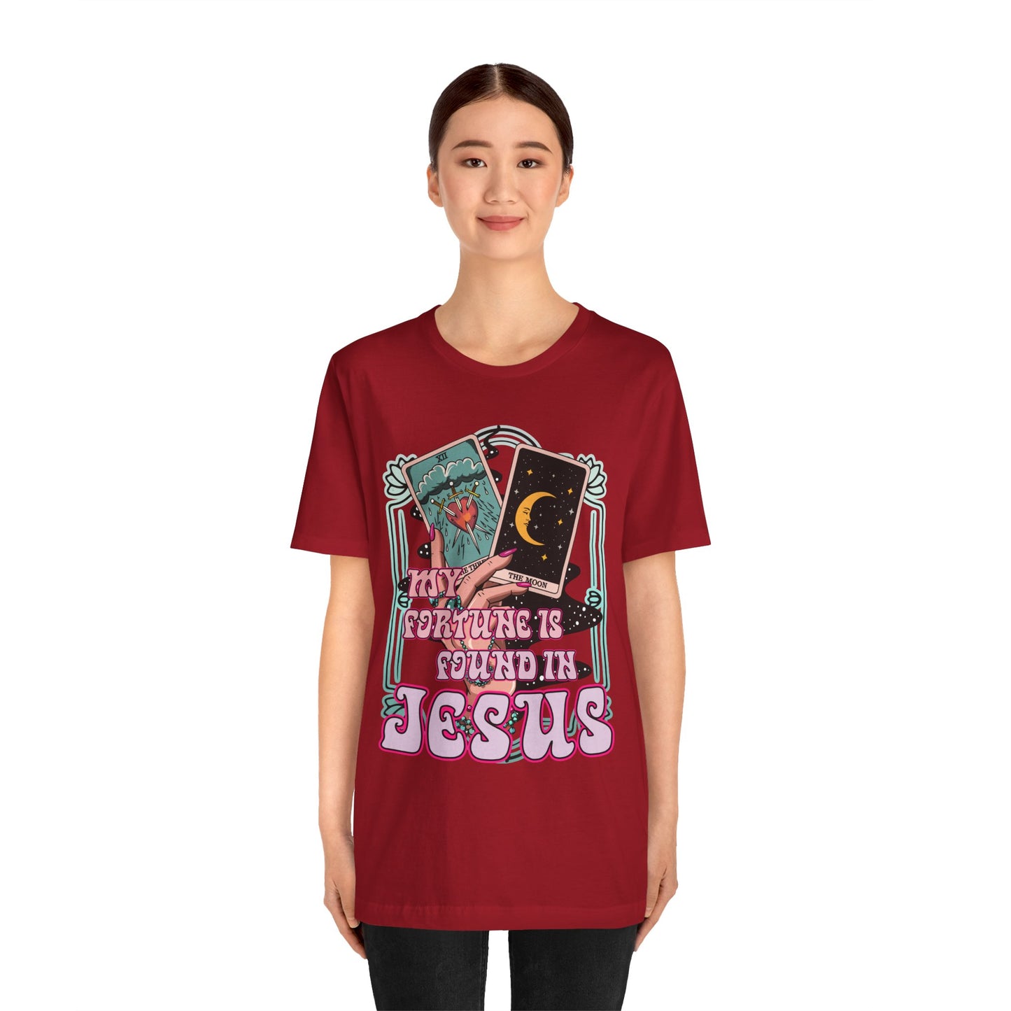 My Fortune Is Found in Jesus Shirt – Christian Tarot Card Faith Tee