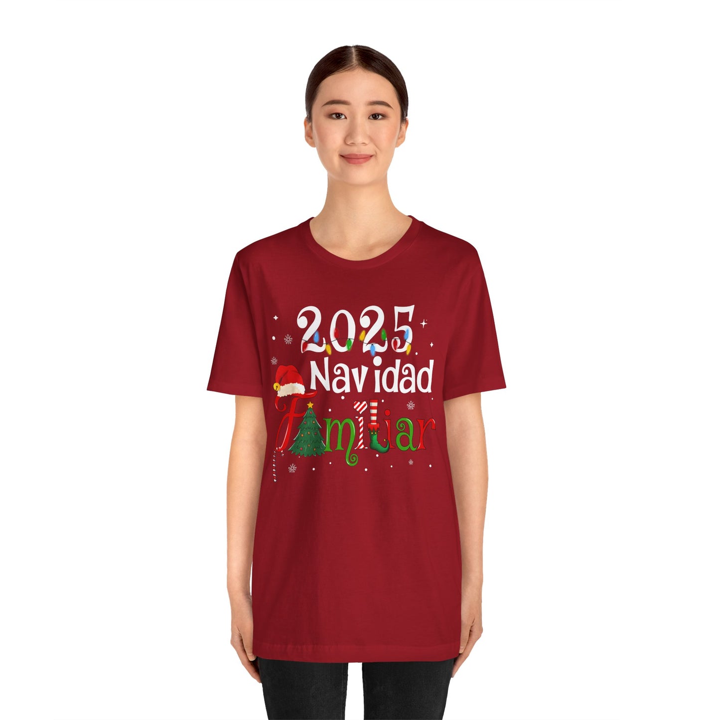 Navidad Familiar 2025 Shirt – Spanish Feliz Navidad Matching Holiday Tee