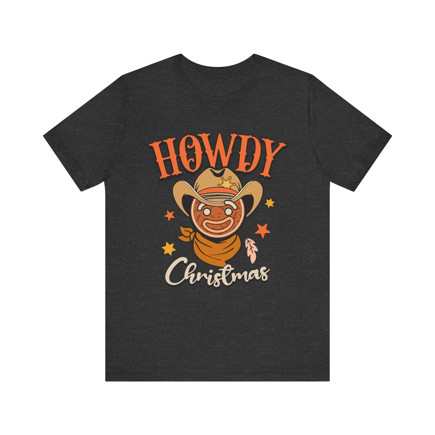 Christmas Howdy Cowboy Gingerbread Shirt – Funny Retro Western Holiday Pajama Tee