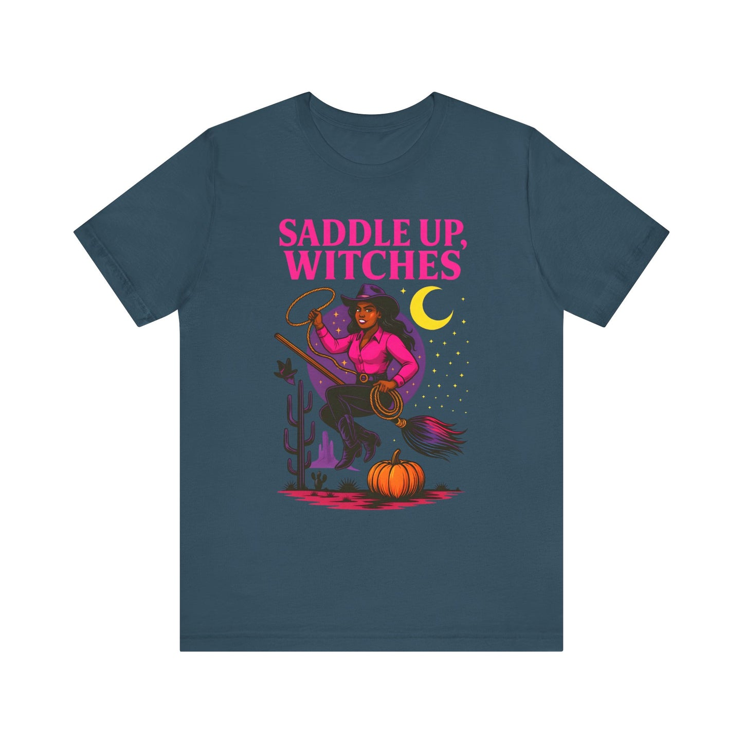 Saddle Up Witches Shirt – Black Cowgirl Western Halloween Tee