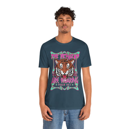 The Heavens Are Roaring Shirt – Psalm 19:1 Tiger Christian Faith Tee