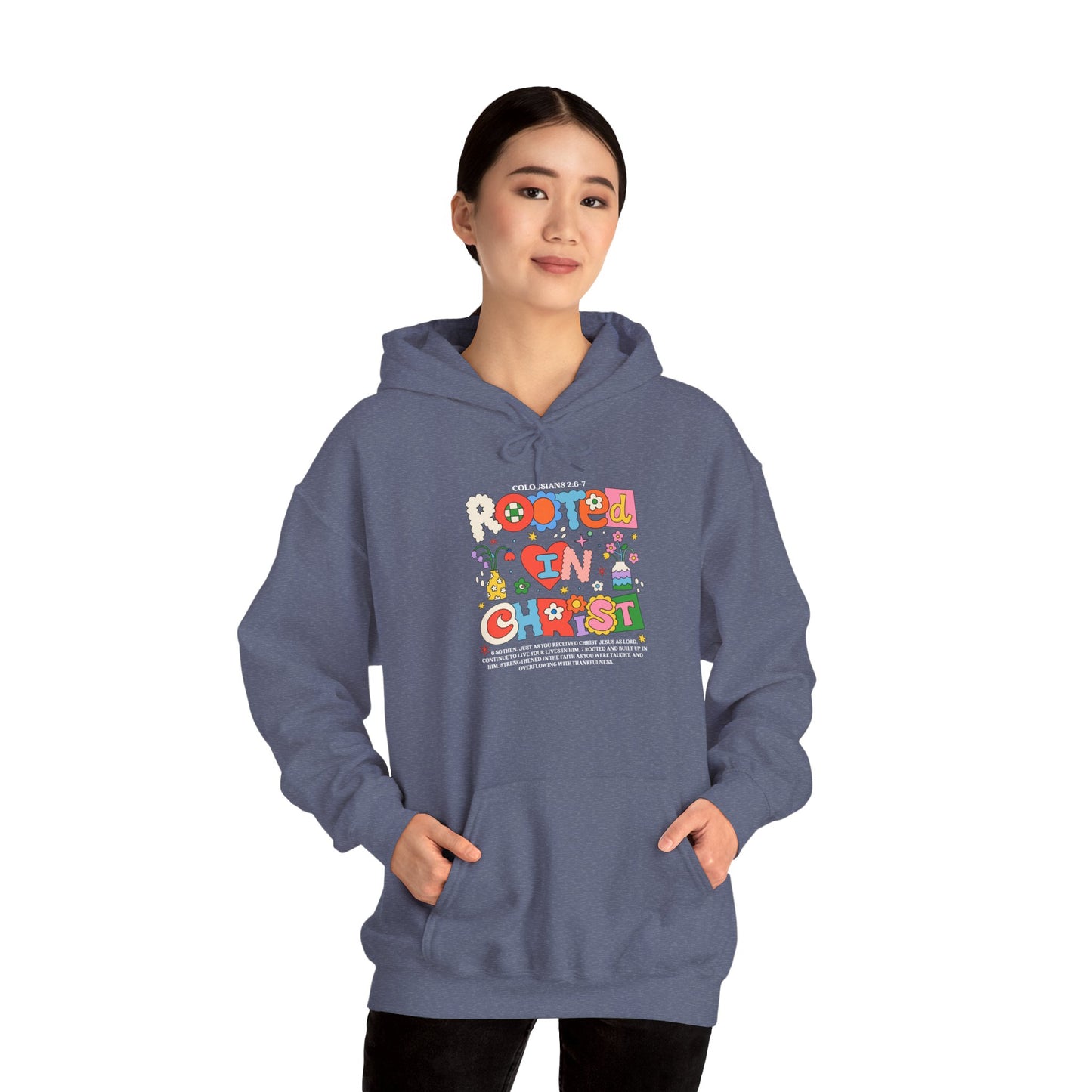 Christian Floral Hoodie - Grow in Grace