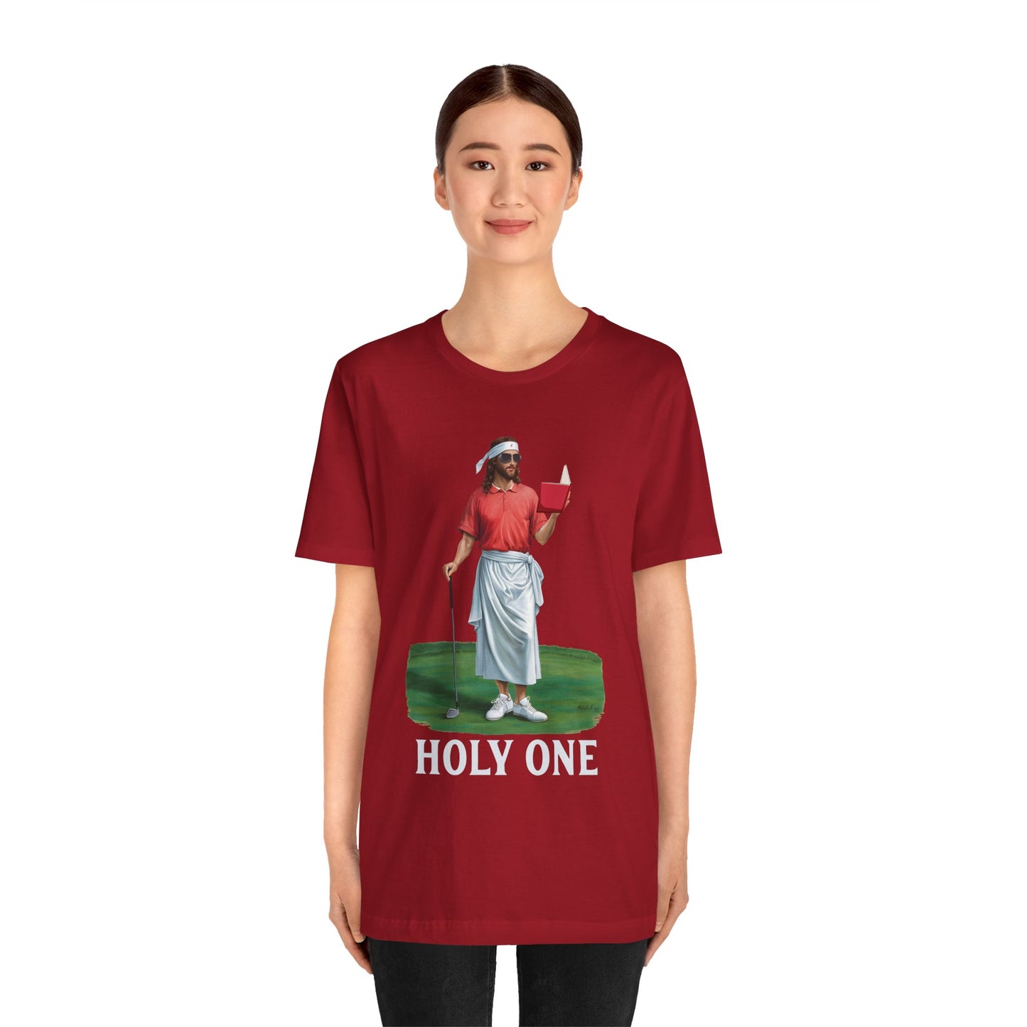 Jesus Golf Holy One Shirt – Funny Christian Faith & Sports Graphic Tee for Golfers