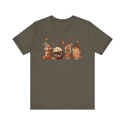 Thankful Pumpkin Spice & Jesus Shirt – Christian Coffee Cup Fall Thanksgiving Tee