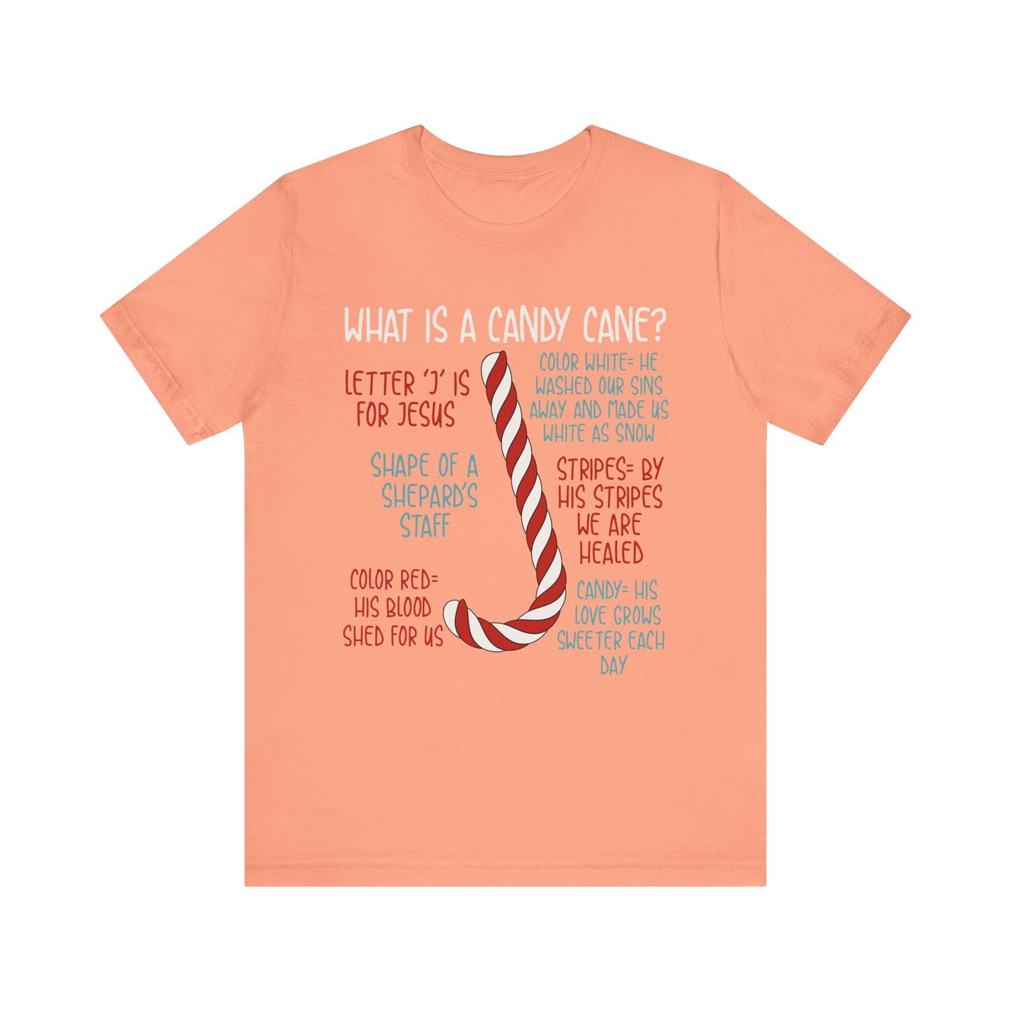 Candy Cane Christmas Christian Shirt – Believe Faith God Holiday Tee