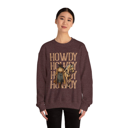 Howdy Black Cowgirl Sweatshirt – Country Western Rodeo Melanin Texas Pullover