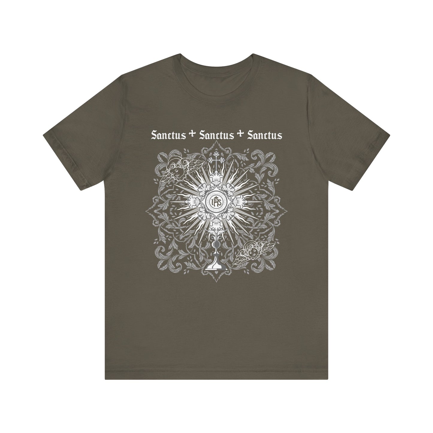 Sanctus Eucharist Shirt – Catholic Traditional Latin Mass Jesus Tee