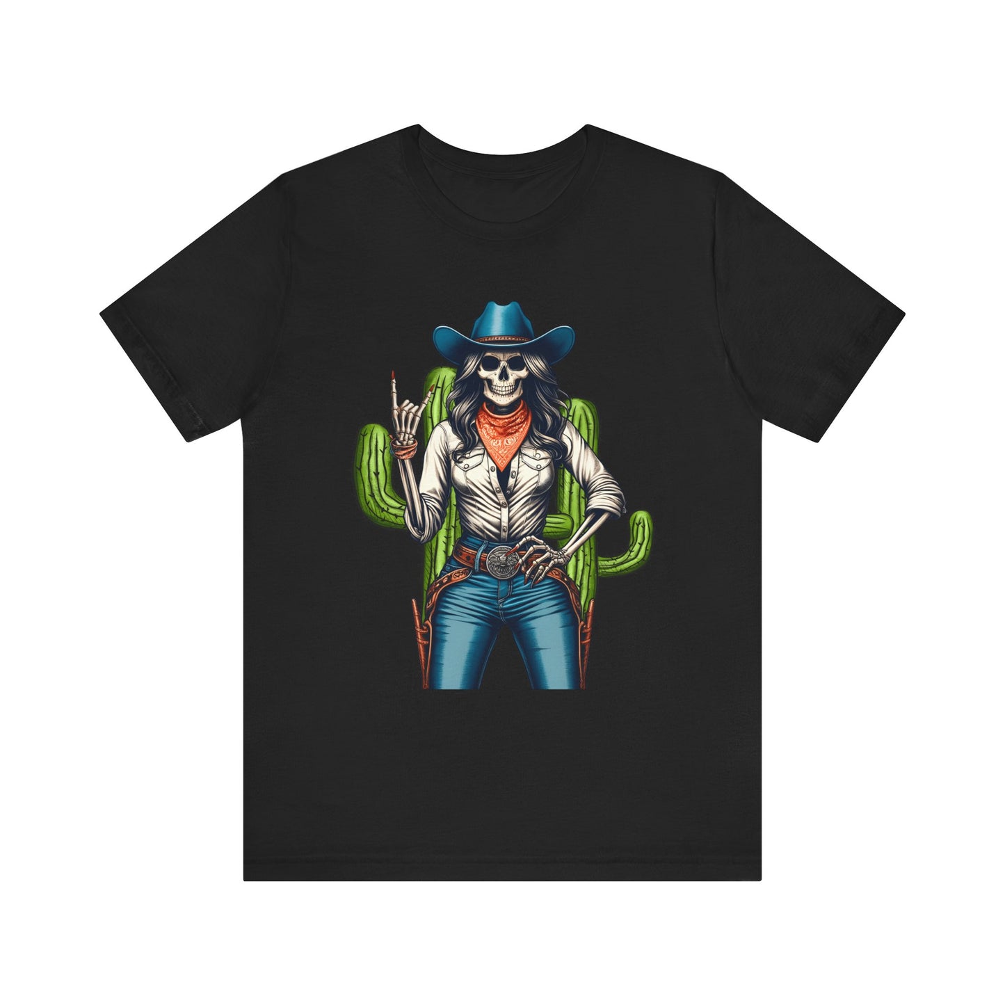 Howdy Skull Cowgirl Shirt – Skeleton Rock Hand Western Rodeo Texas Tee