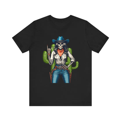 Howdy Skull Cowgirl Shirt – Skeleton Rock Hand Western Rodeo Texas Tee