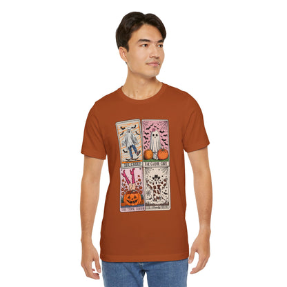 Halloween Tarot Card Ghost Shirt – The Creep, The Ghoul Girl, The Floaty Tee