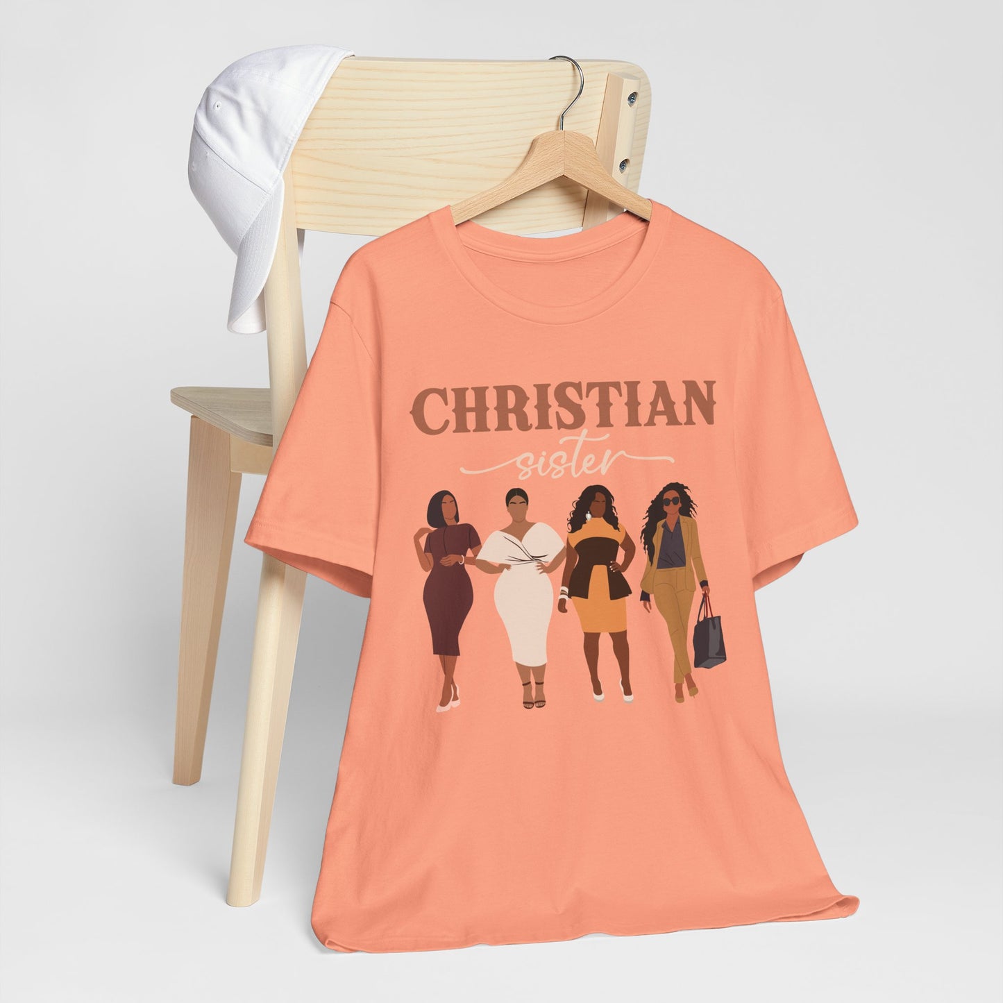 Christian Sister Melanin Shirt – Bold Black Woman of God Faith Graphic Tee