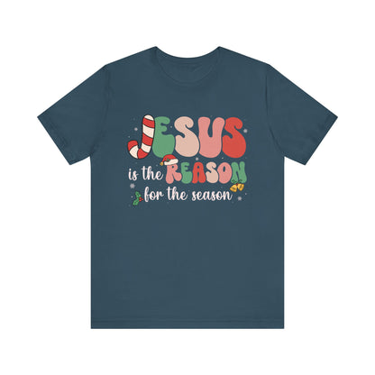 Retro Groovy Jesus Christmas Shirt – Vintage Christian Faith Holiday Tee