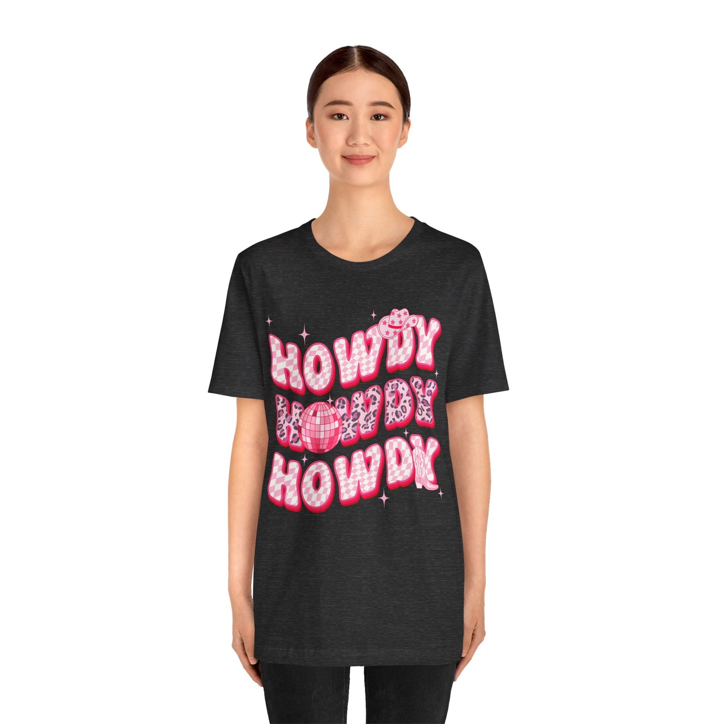 Howdy Pink Cowgirl Shirt – Leopard Disco Western Rodeo Country Girl Tee