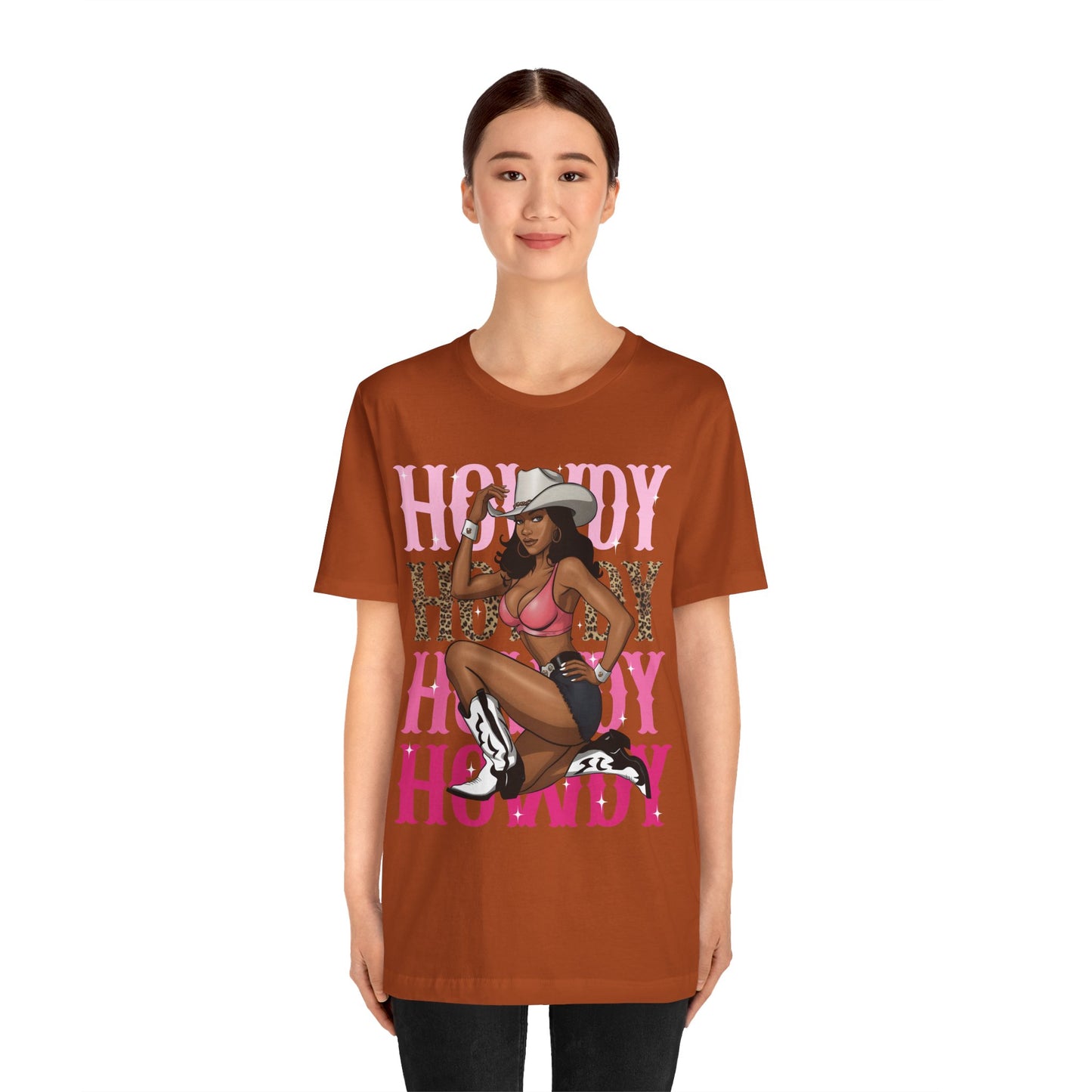 Howdy Black Cowgirl Shirt – Western Melanin Rodeo Queen Texas Tee