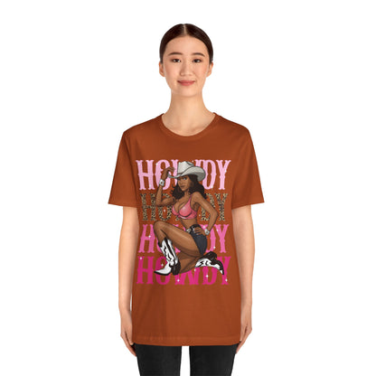 Howdy Black Cowgirl Shirt – Western Melanin Rodeo Queen Texas Tee