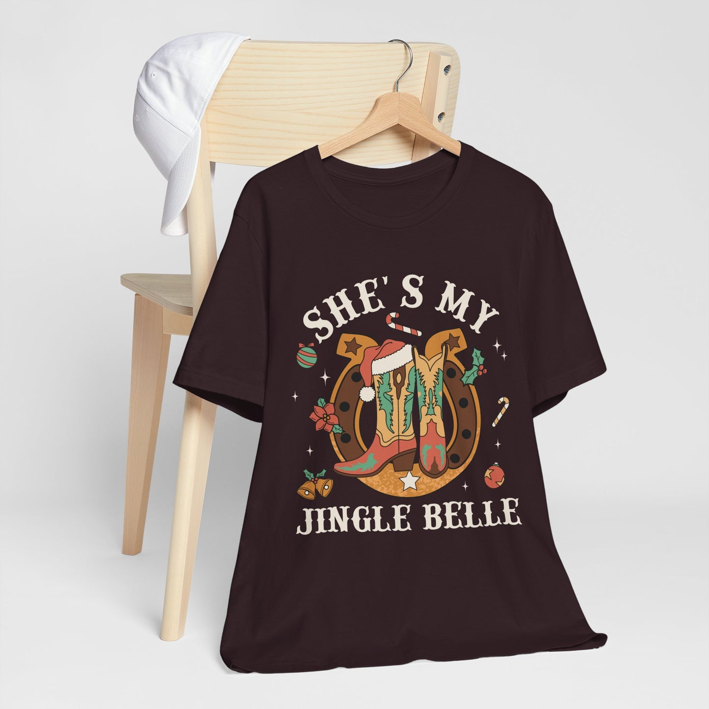 She’s My Jingle Bell Shirt – Cute Western Cowboy Cowgirl Matching Christmas Tee