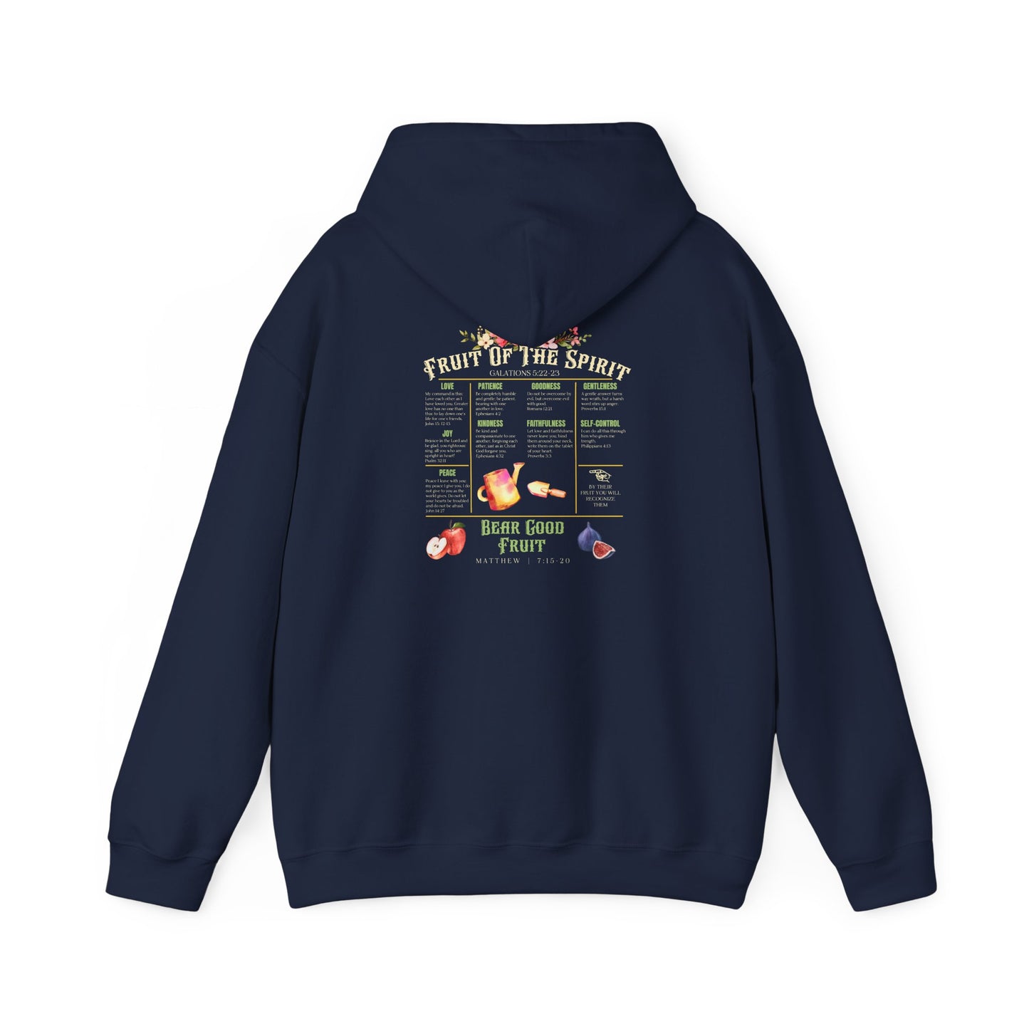 Fruit of the Spirit Hoodie – Christian Bible Verse Jesus Prayer Pullover