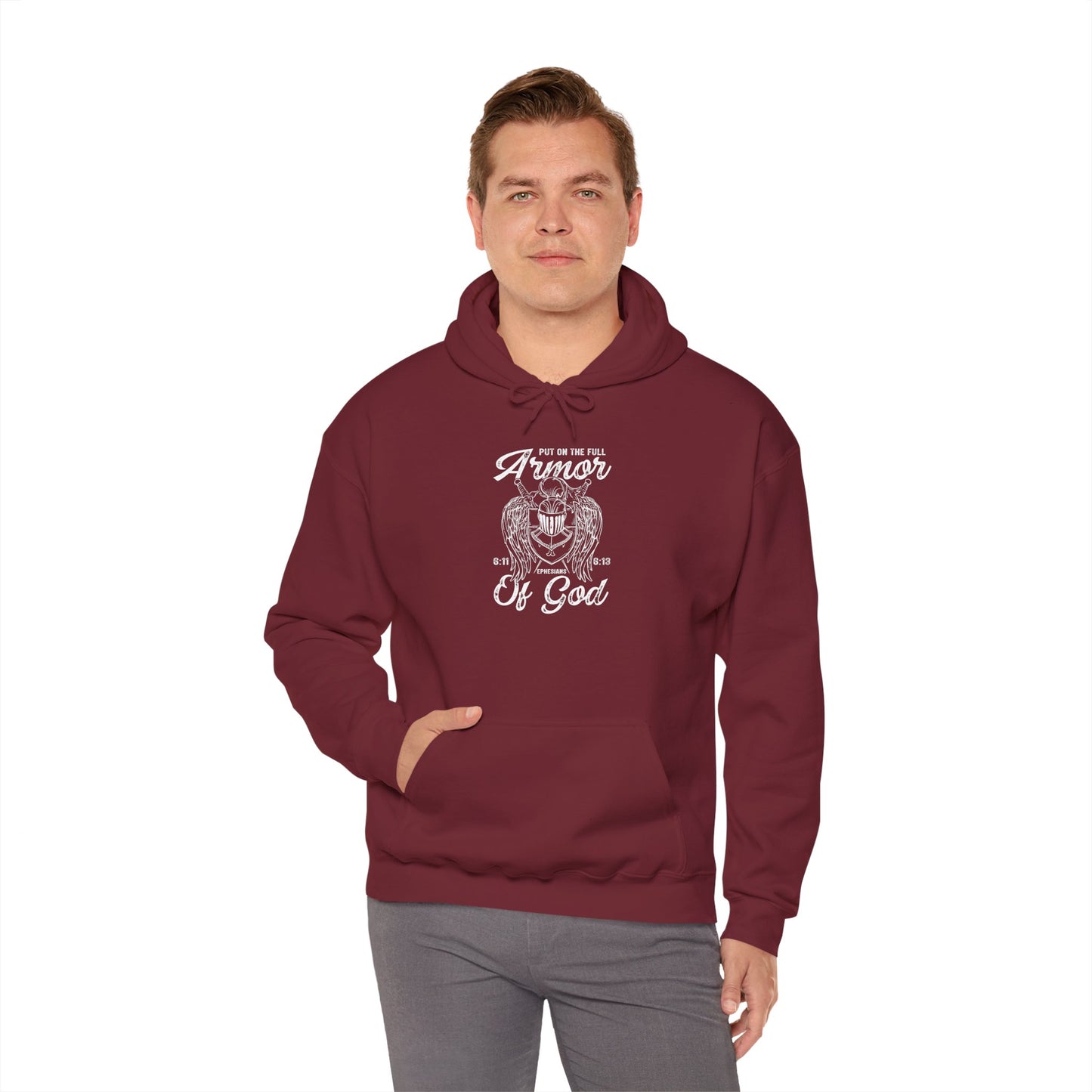 Put On The Full Armor Of God Jesus Christ Faith King Men Hoodie