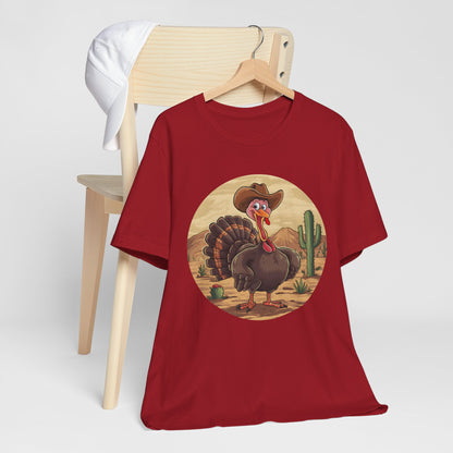 Western Thanksgiving Cowboy Turkey Shirt – Texas Desert Cowgirl Tee