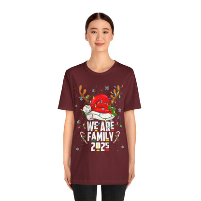 We Are Family 2025 Shirt – Afro Christmas Tree & Santa Matching Black Family Tee