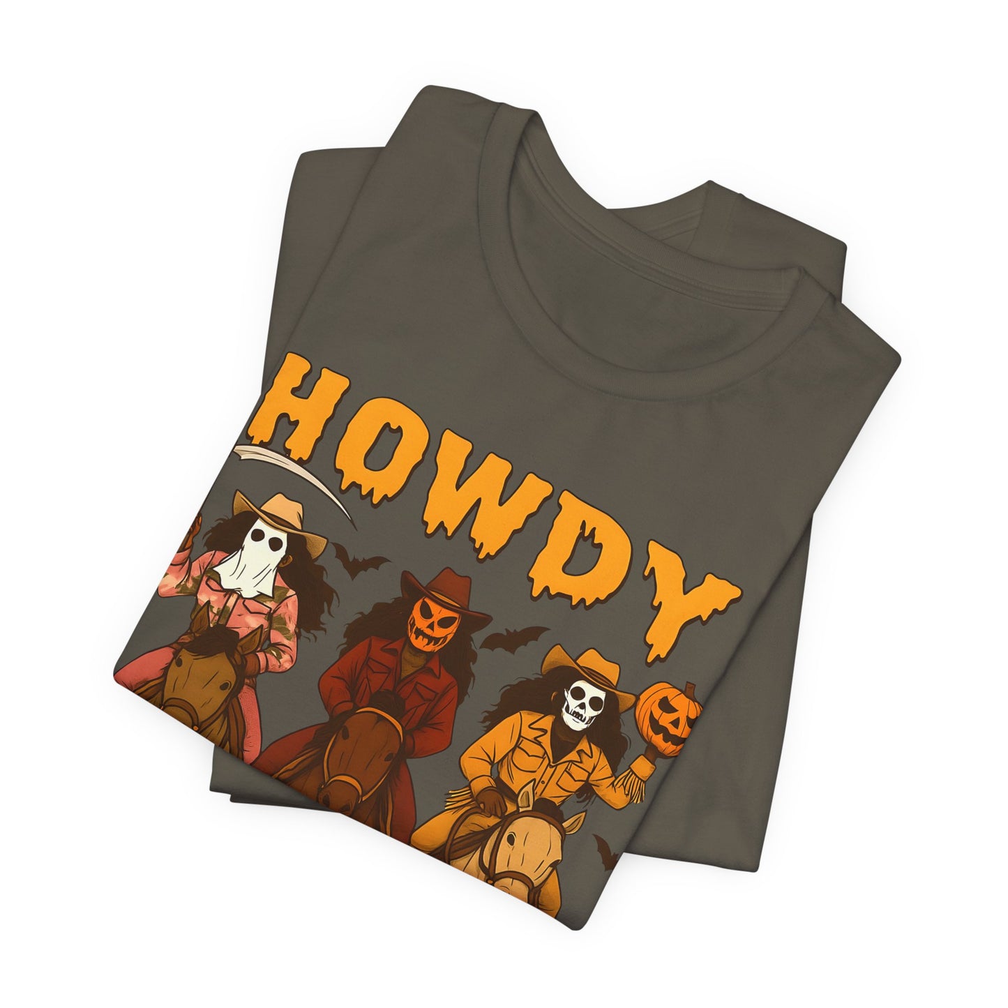 Howdy Halloween Shirt – Spooky Western Skeleton Cowboy Riders Tee, Funny Rodeo Fall Outfit