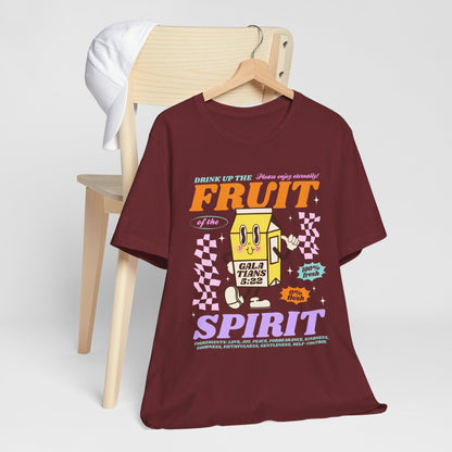 Christian Fruit Shirt – Drink Up Milk Bottle Faith Graphic Tee