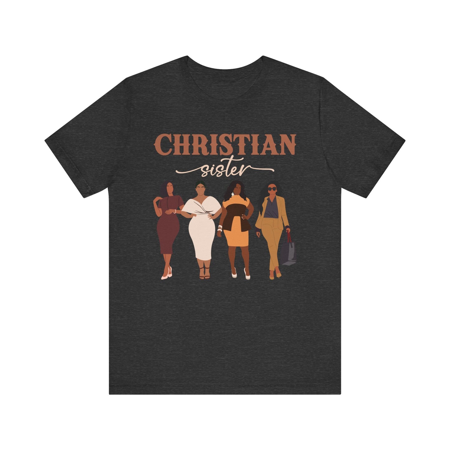 Christian Sister Melanin Shirt – Bold Black Woman of God Faith Graphic Tee