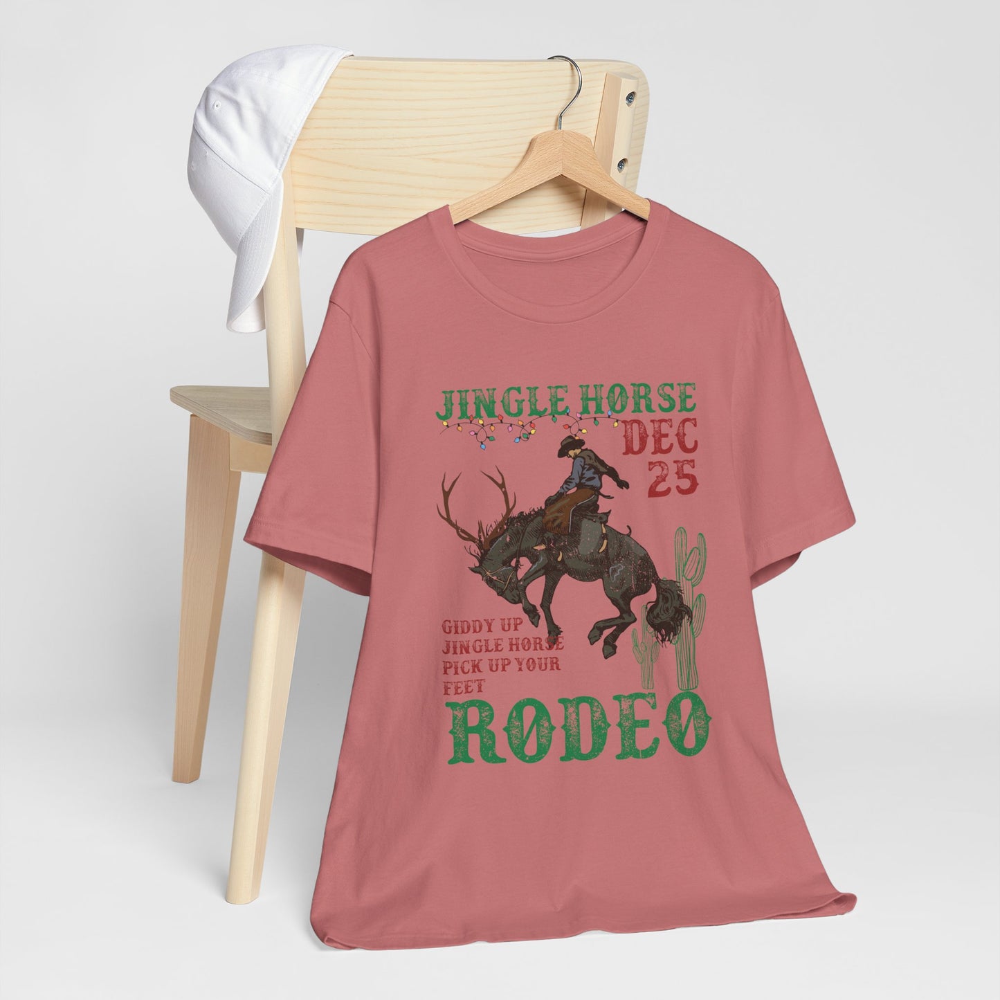 Giddy Up Jingle Horse Shirt – Western Rodeo Howdy Christmas Holiday Tee