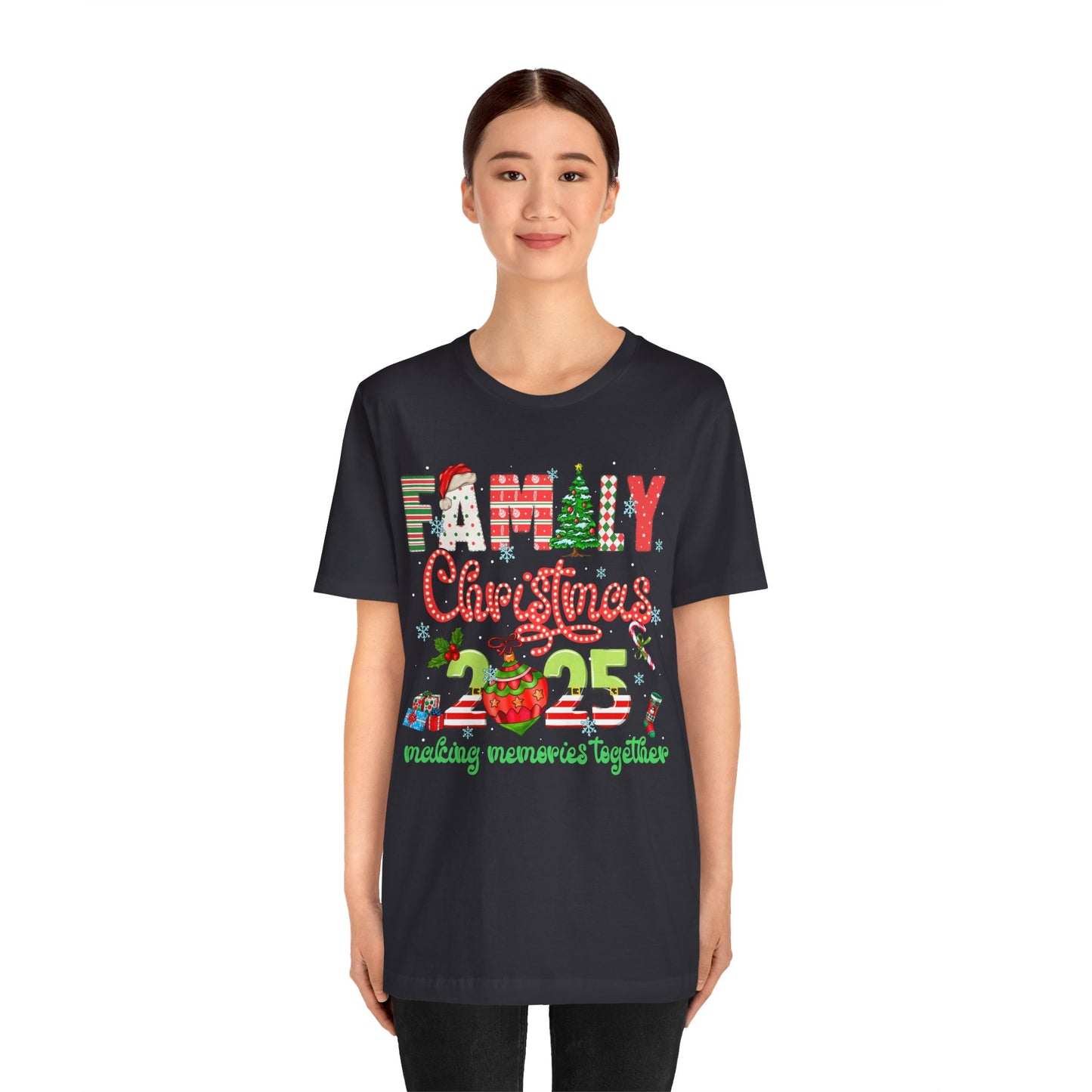 Family Christmas 2025 Matching Shirt – Festive Holiday Lights Ornament Tee