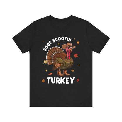 Thanksgiving Cowboy Turkey Shirt – Boot Scootin’ Western Rodeo Tee