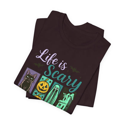 Life Is Scary Without Jesus Shirt – Christian Retro Halloween Faith Tee
