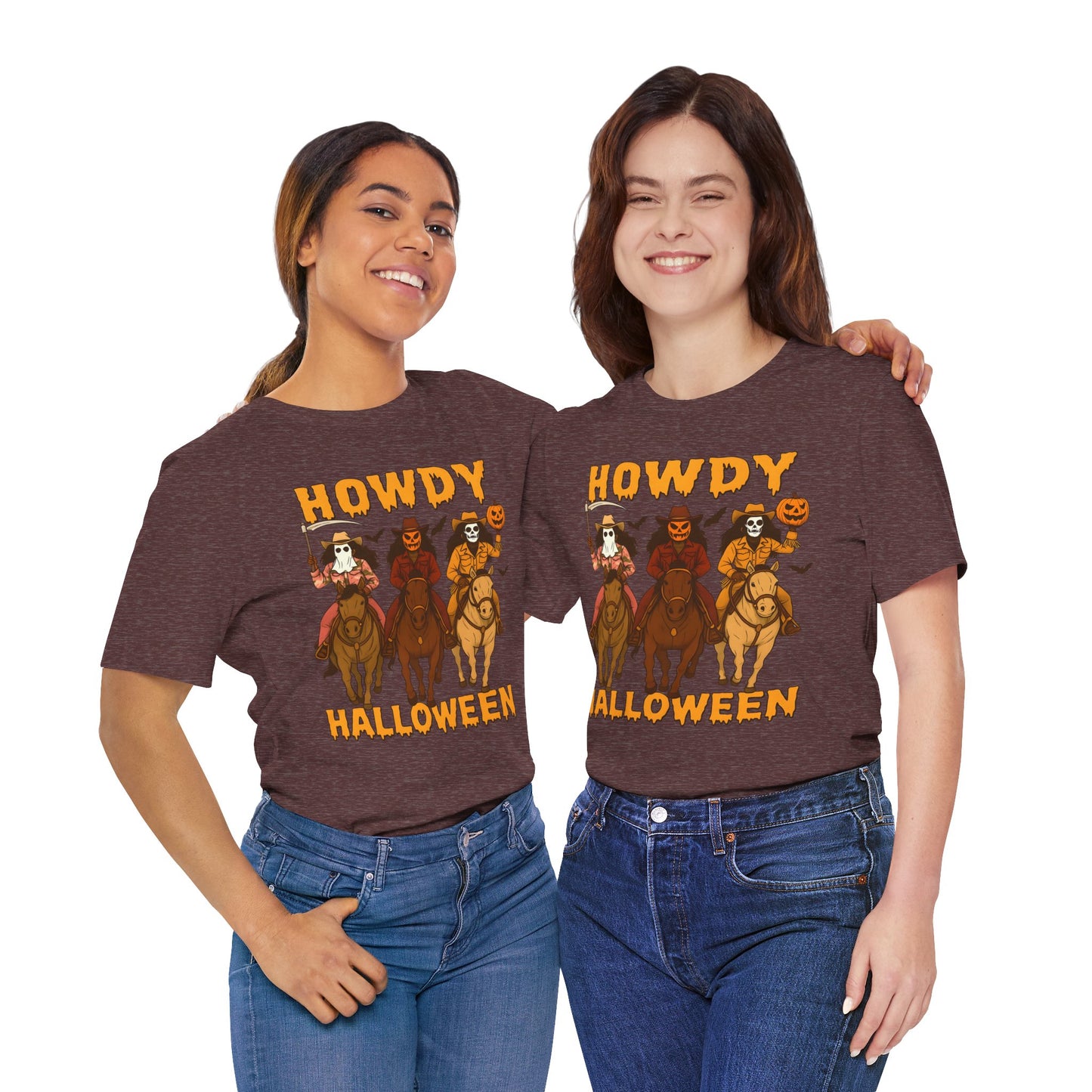 Howdy Halloween Shirt – Spooky Western Skeleton Cowboy Riders Tee, Funny Rodeo Fall Outfit