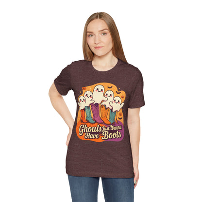 Ghouls Just Wanna Have Boots Shirt – Western Cowgirl Ghost Halloween Tee