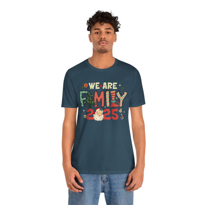 Vintage We Are Family Christmas Shirt – Retro Santa & Tree Matching Holiday Tee