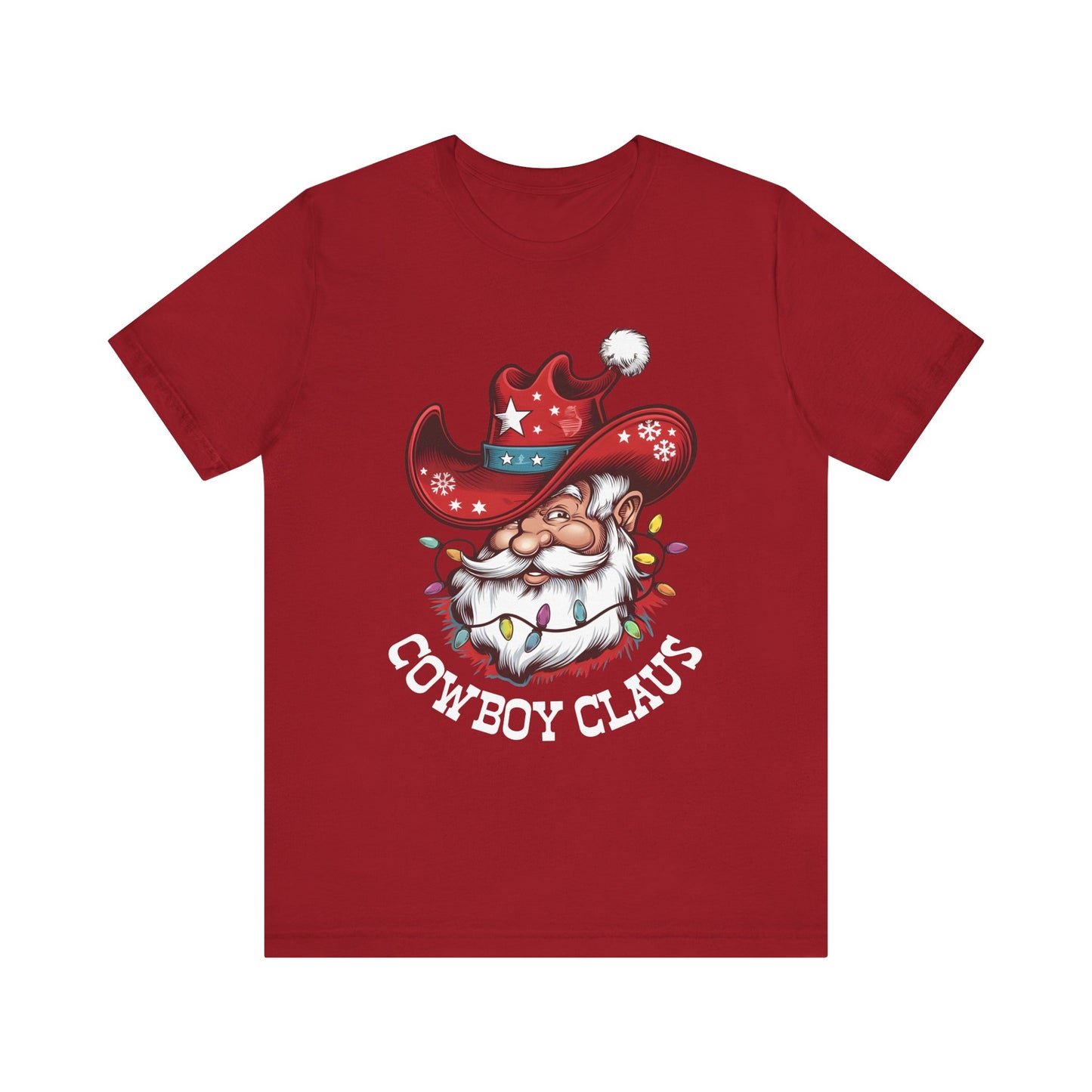 Cowboy Claus Shirt – Western Santa Hat Funny Cowboy Christmas Holiday Tee