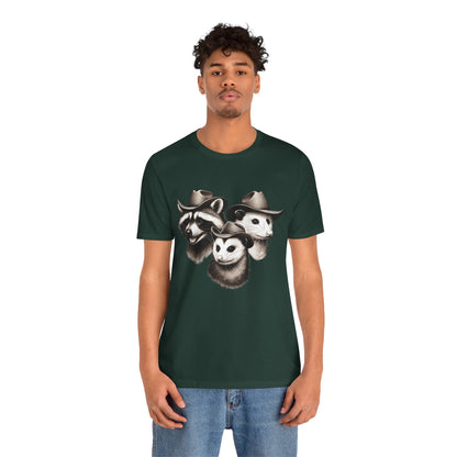 Cowboy Trash Trio Shirt – Opossum Raccoon Western Rodeo Funny Tee