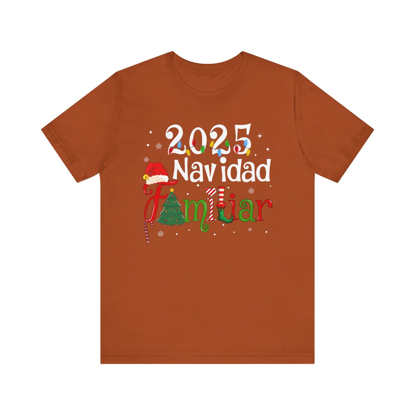 Navidad Familiar 2025 Shirt – Spanish Feliz Navidad Matching Holiday Tee
