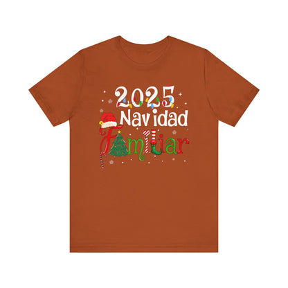 Navidad Familiar 2025 Shirt – Spanish Feliz Navidad Matching Holiday Tee