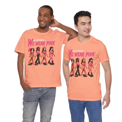 In October We Wear Pink Shirt – Spooky Cowgirl Western Halloween Tee