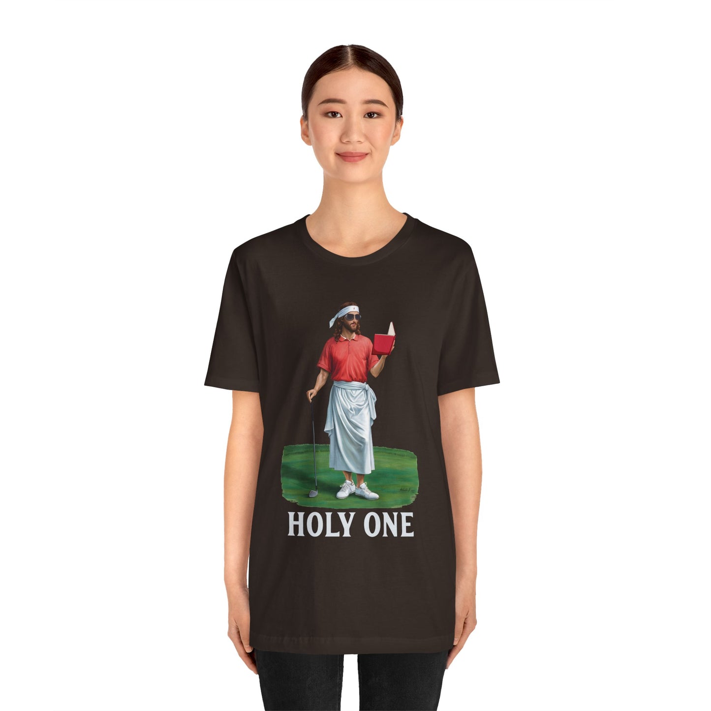 Jesus Golf Holy One Shirt – Funny Christian Faith & Sports Graphic Tee for Golfers