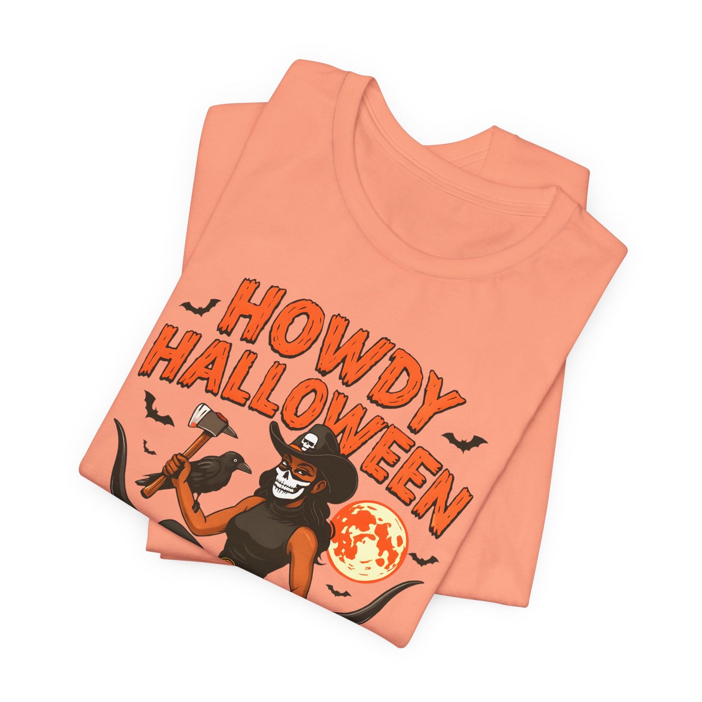 Howdy Halloween Shirt – Skeleton Cowgirl Western Fall Rodeo Tee