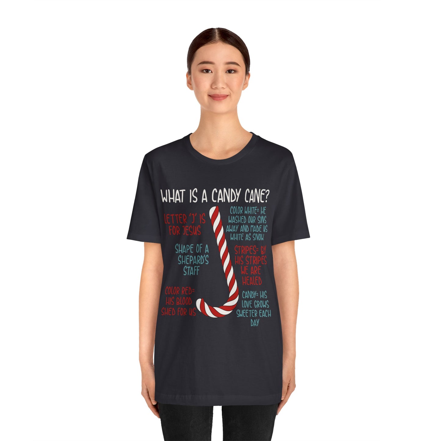 Candy Cane Christmas Christian Shirt – Believe Faith God Holiday Tee