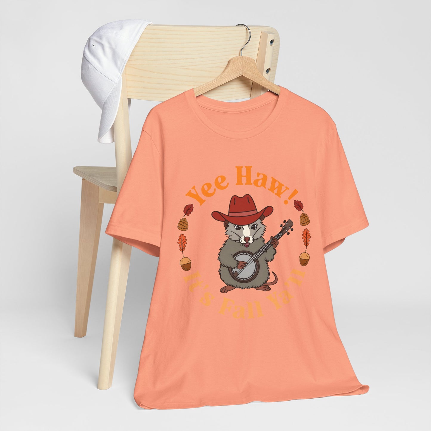 Yee Haw It’s Fall Y’all Shirt – Funny Possum Country Western Rodeo Tee