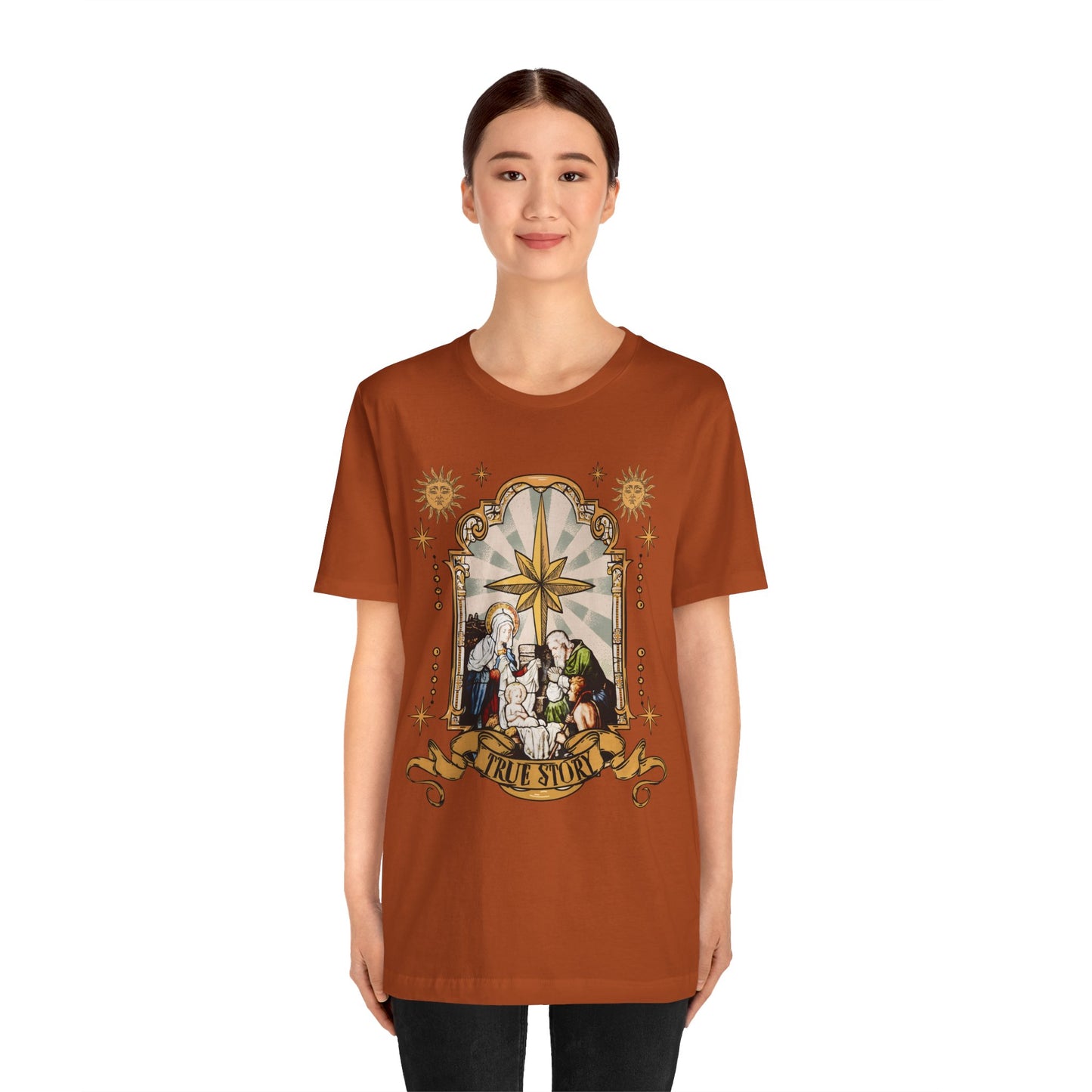 True Story Jesus Shirt – Christian Nativity Christmas Pajama Faith Tee
